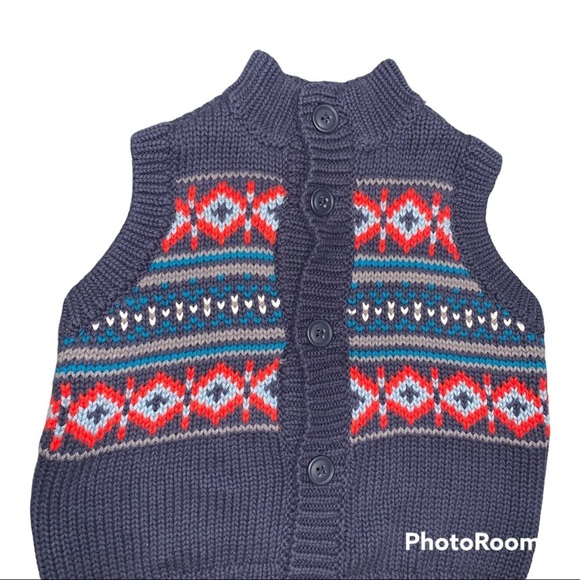 Tea Collection Blue Sweater Vest - Picture 4 of 9